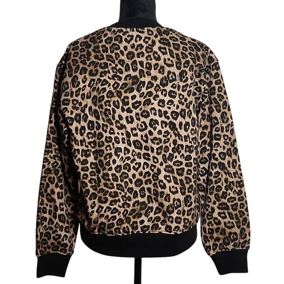 THE KOOPLES Leopard Print Fleece Sweatshirt, Size 1 - Picture 3 of 13